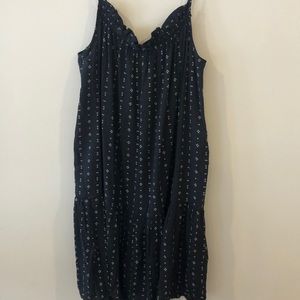 H&M Black Patterned Cami Dress